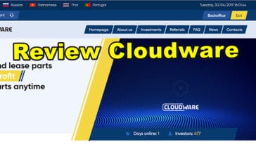 cloudware hyip 364x205 - [SCAM] Review Cloudware - Lợi nhuận 3% hàng ngày- mãi mãi, thanh toán tức thì