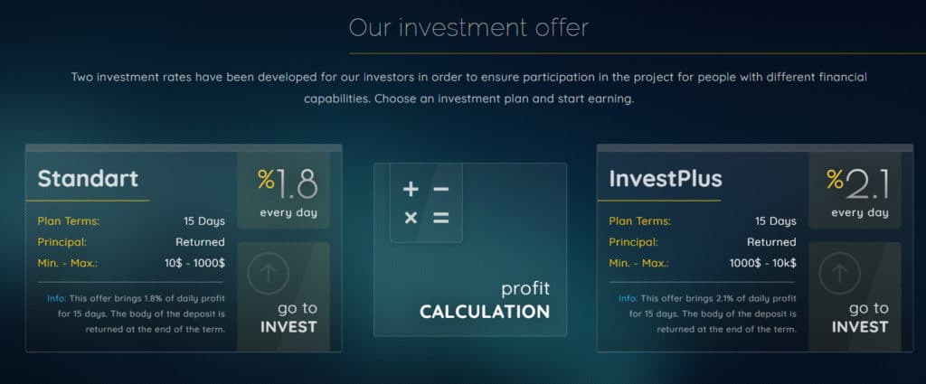 elveis tech investment plan 1024x425 - [SCAM] HYIP - ElveisTech: Giới thiệu nền tảng đầu tư elveis.com